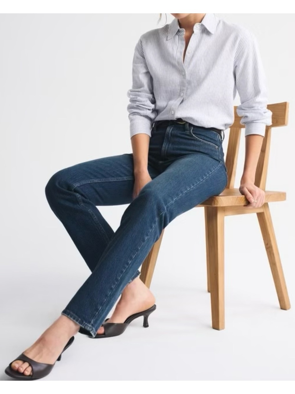 Abercrombie & Fitch | the 90's straight ultra high rise in extra long